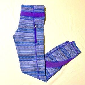 Lululemon Inspire Tight II Mesh Space Dye Twist Iris Flower Pink Shell